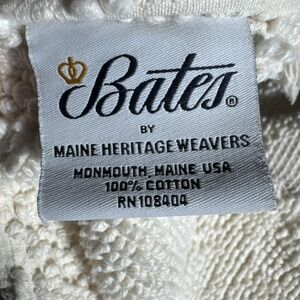 Bates by Maine Heritage Weavers White Bedspread Chenille Full Size ~ 120x96